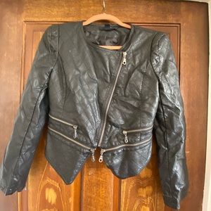 Faux leather jacket